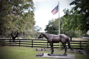 Horse statue at Bo-Bett Farm