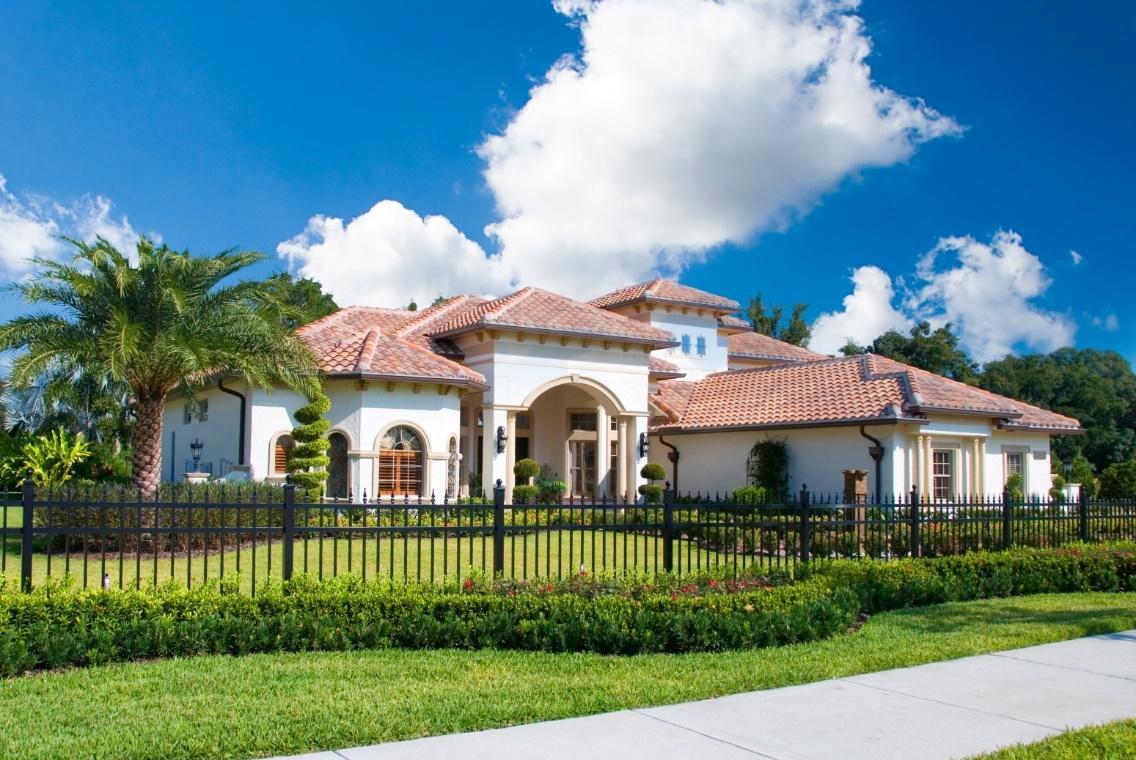  Upscale home in Central Florida with blue sky