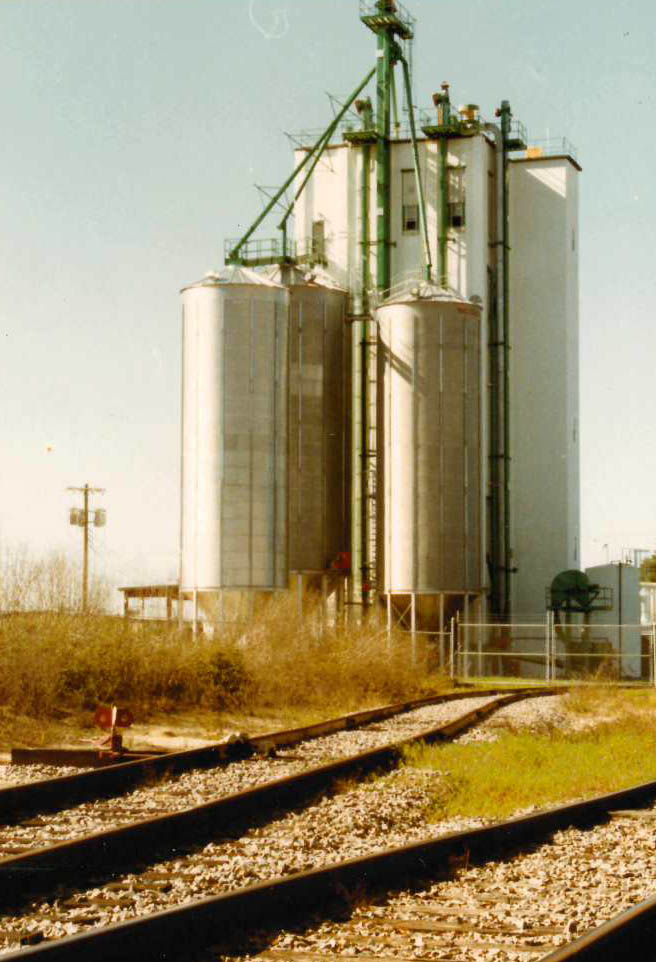 An early image of the old  OBS feed mill