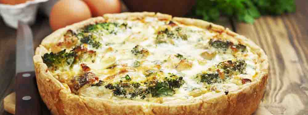 A rustic french quiche